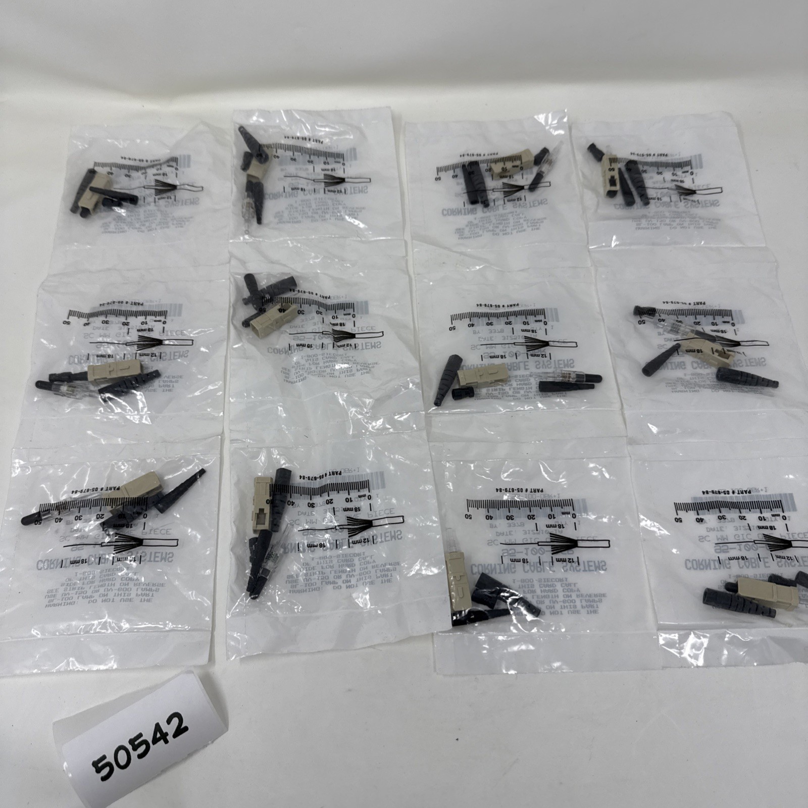 Lot of 12 Corning Cable System 95-100-06R Fiber Optic Cable Connector NOS