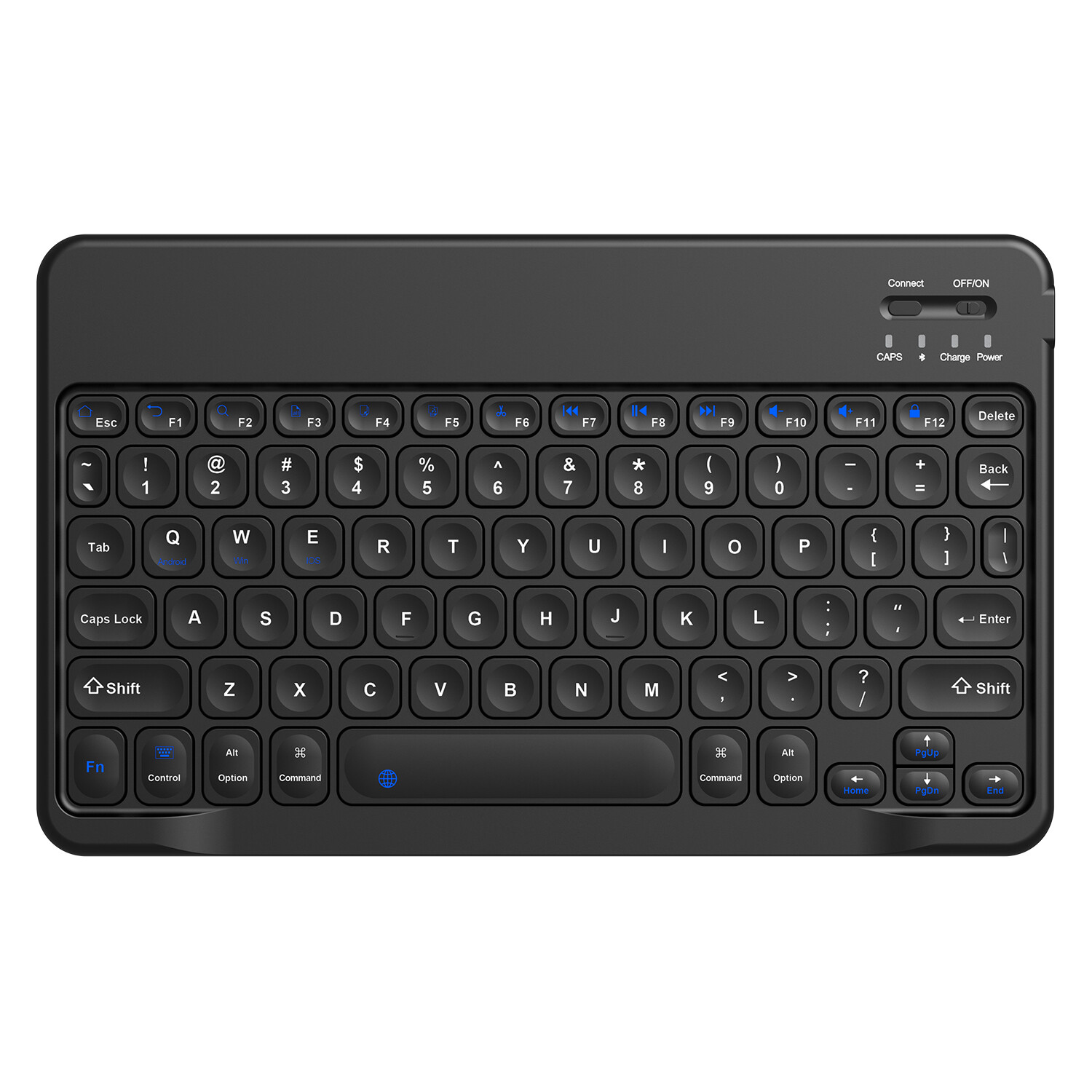 LED Rechargeable Smart Wireless Bluetooth Keyboard For Android Windows IOS Mac