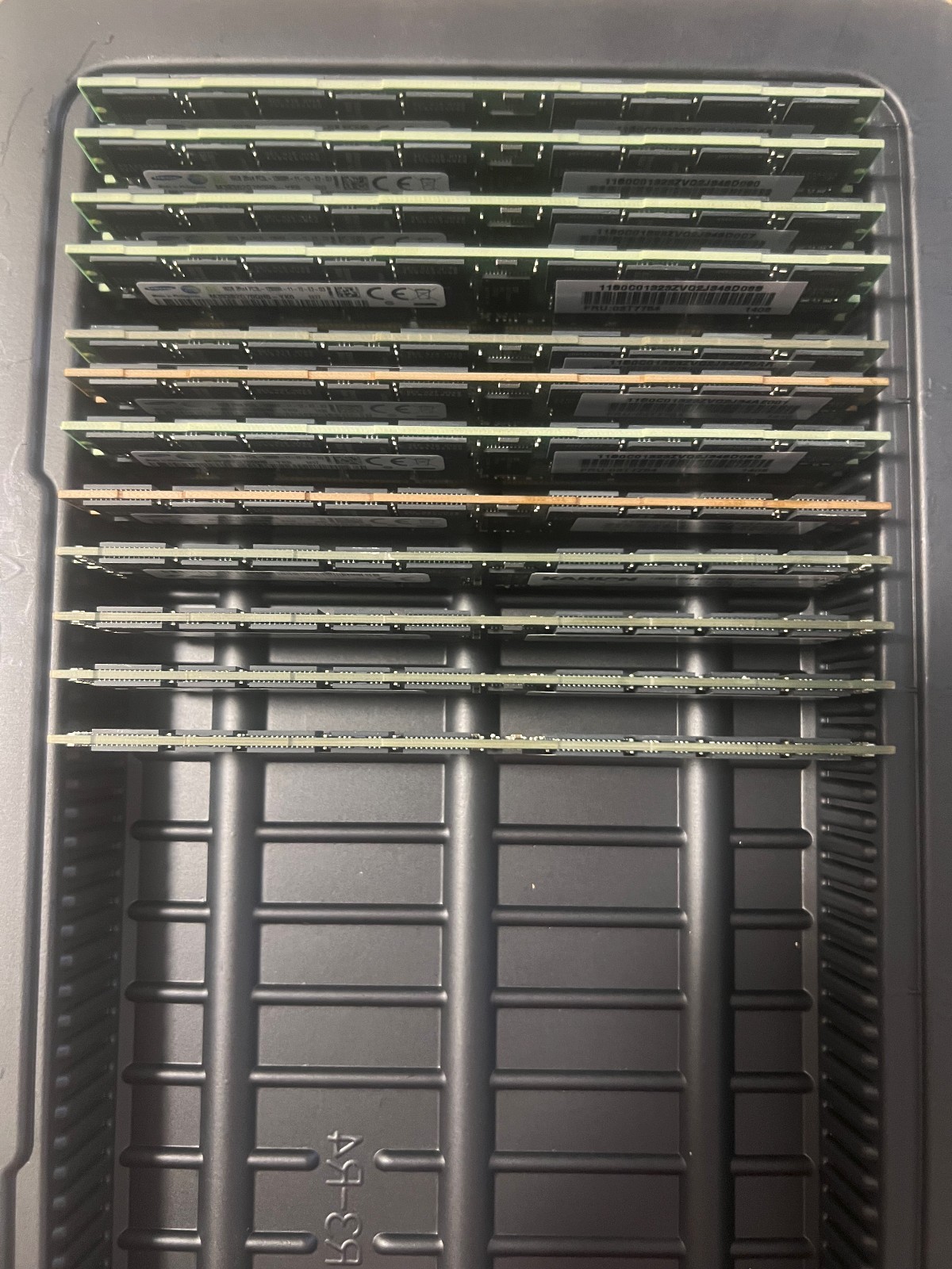 LOT OF 12 Samsung(8) 16GB 2Rx4 PC3L-12800R DDR3 ECC Server Memory, MICRON (4)