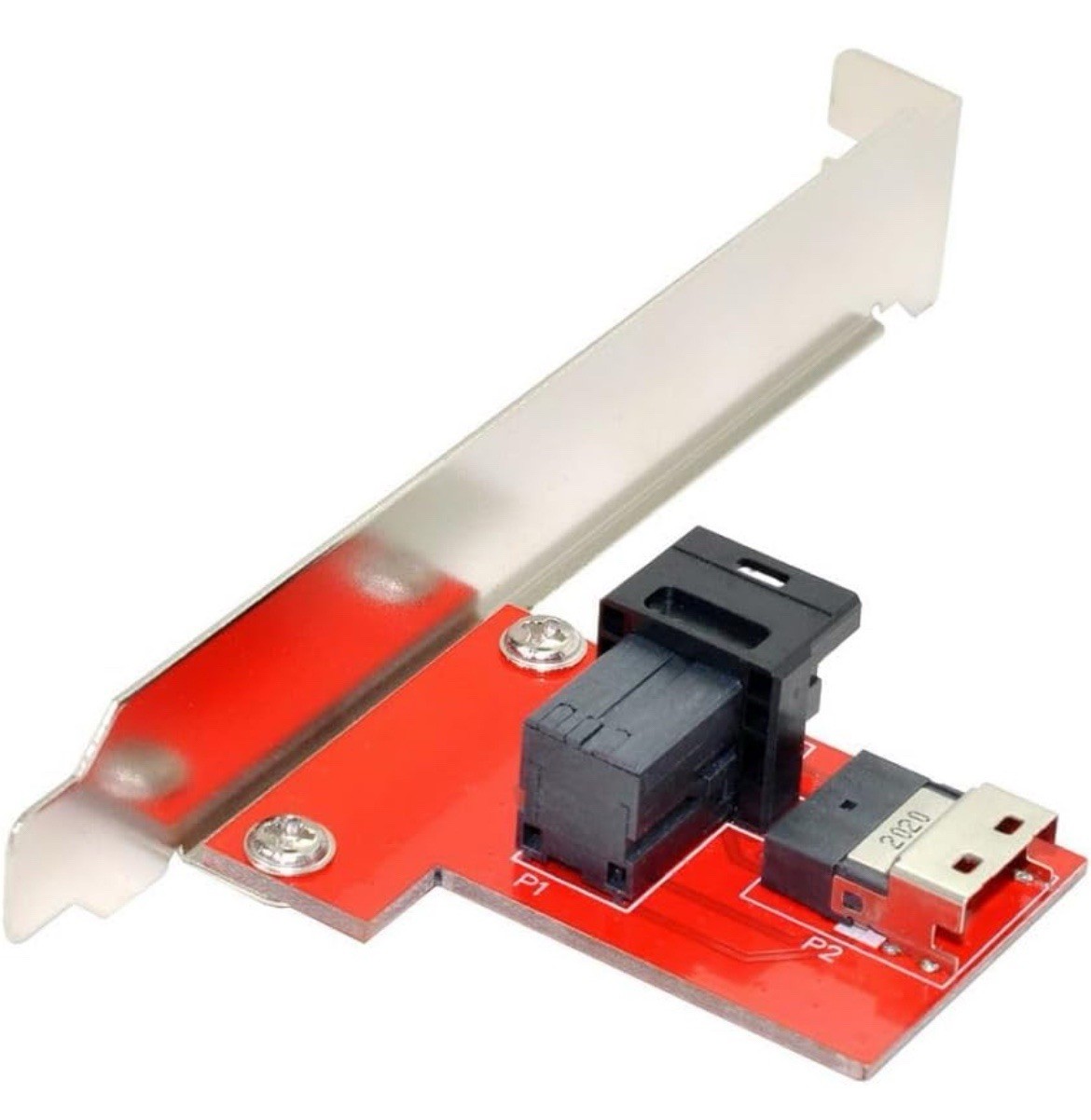 PCI-Express 4.0 Slimline SAS SFF-8654 to HD SFF-8643 PCBA Female Adapter
