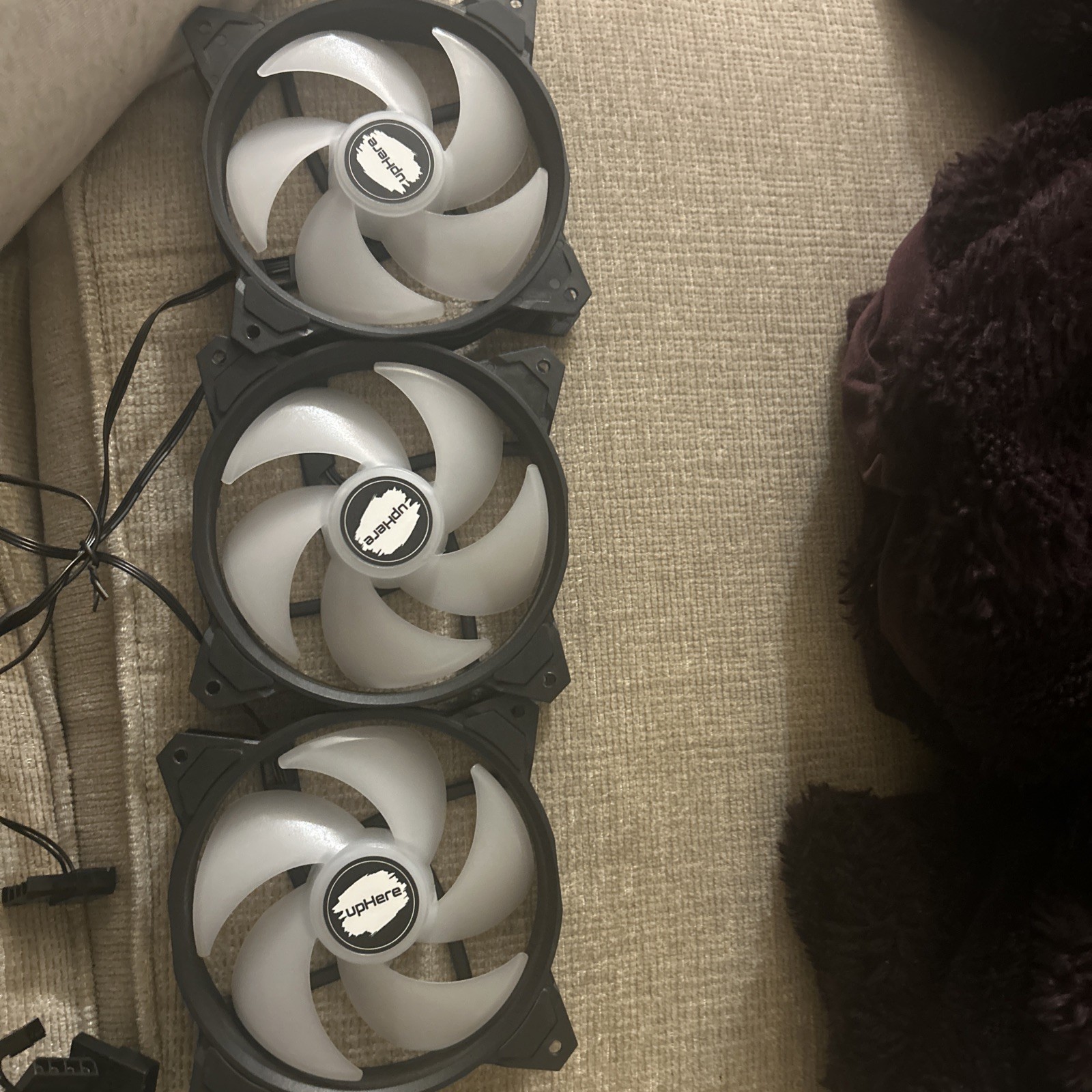 Silence Meets Style: 120mm 4-Pin PWM RGB Fans for Ultimate PC Cooling - 3 Pack