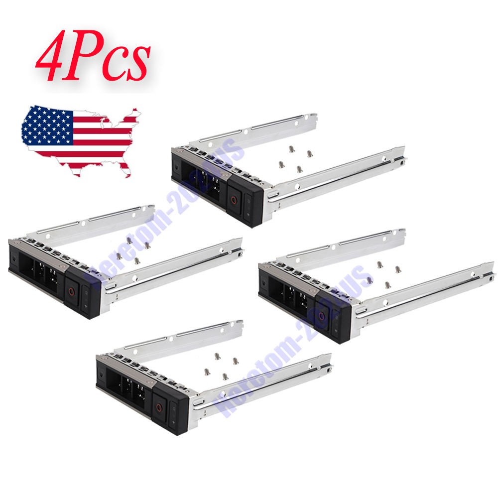 4PCS For Dell X7K8W Gen14 Poweredge R640 R740 R740xd R940 3.5" LFF Tray Caddy US