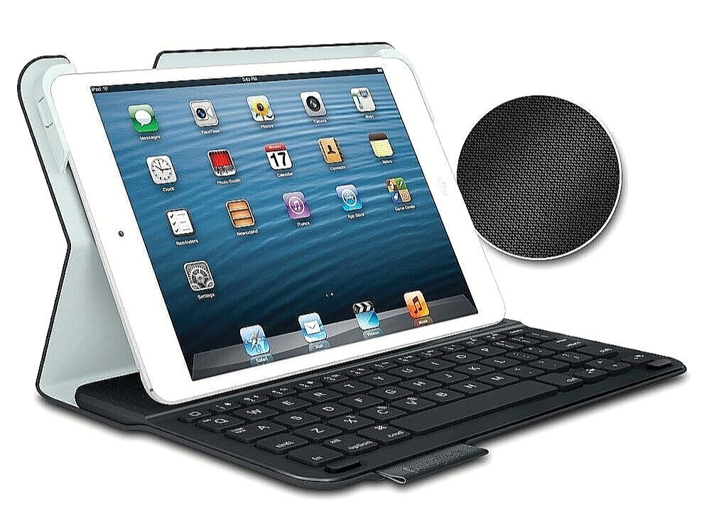 Logitech Ultrathin PLUG-IN Portfolio Keyboard Case for Apple iPad Mini, Mini 2