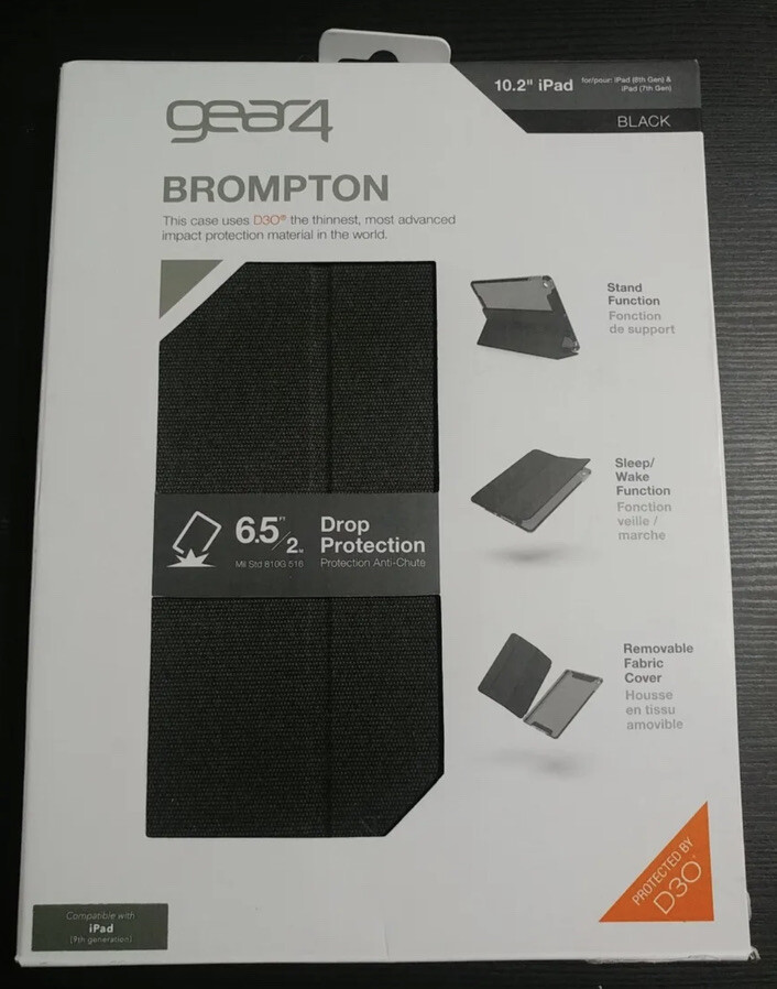 iPad 10.2" 10.5” 9th, 8th, 7th Folio Case ZAGG Gear4 Brompton Rugged Protection