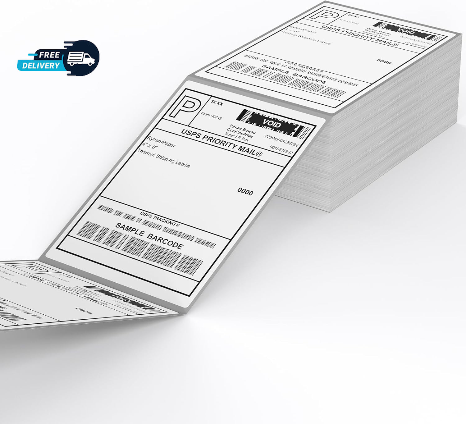 Direct Thermal Label-Shipping Label 4X6- Thermal Printer Sticker For Rollo,Nelko
