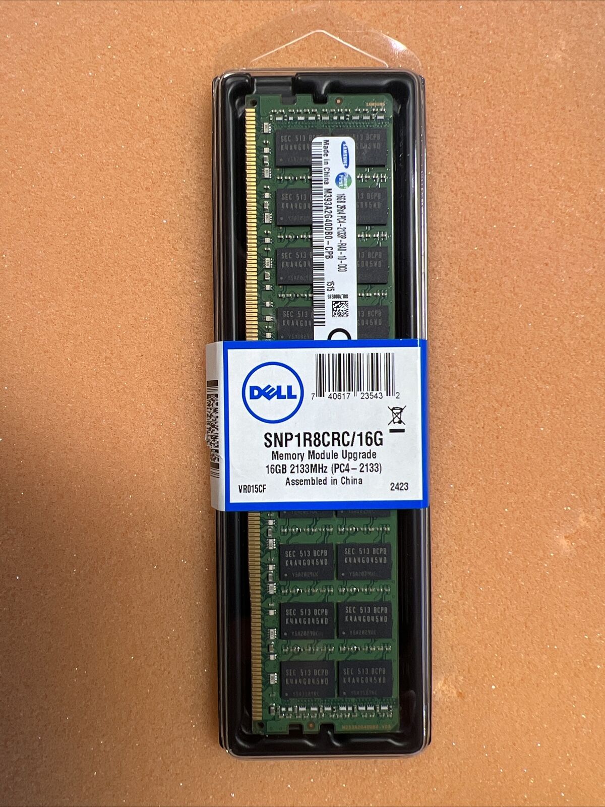 Dell SNP1R8CRC/16G 16GB PC4-2133MHz 288-Pin RDIMM Memory Module