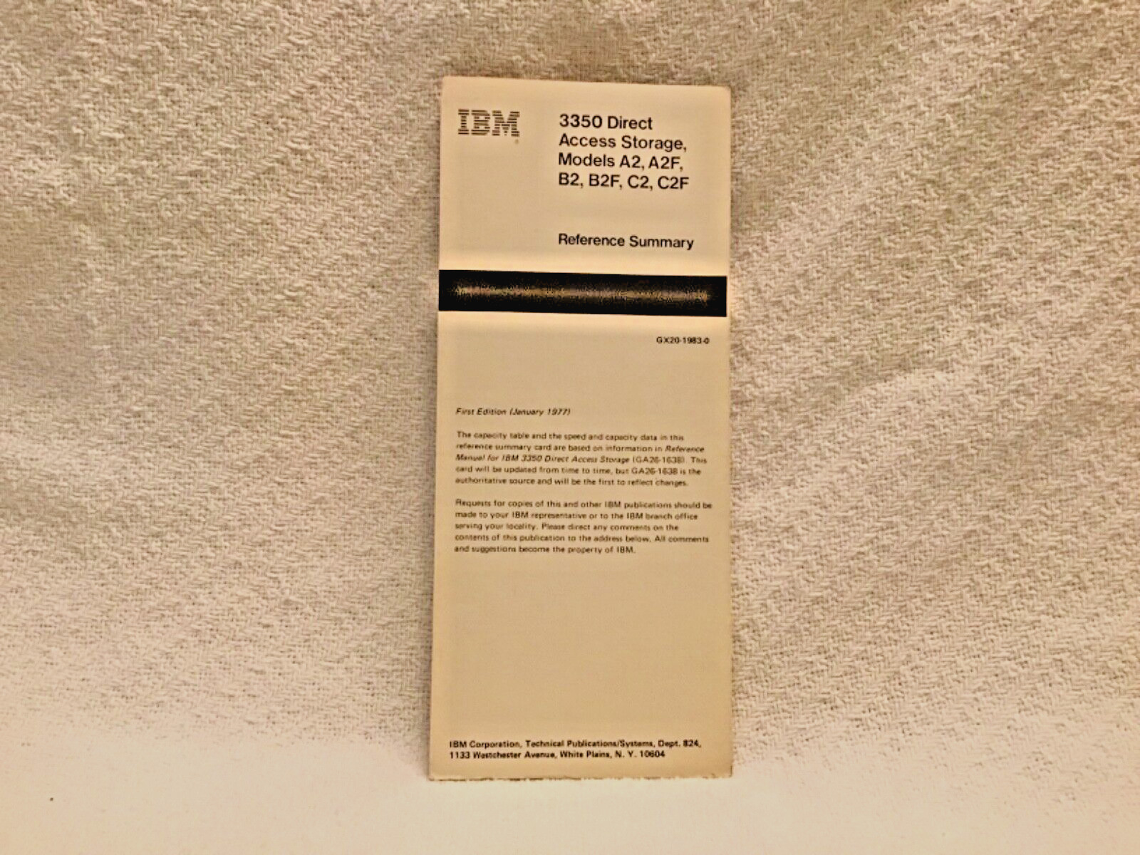 VTG IBM 3350 direct access storage models A2, A2F, B2, B2F, C2, and C2F