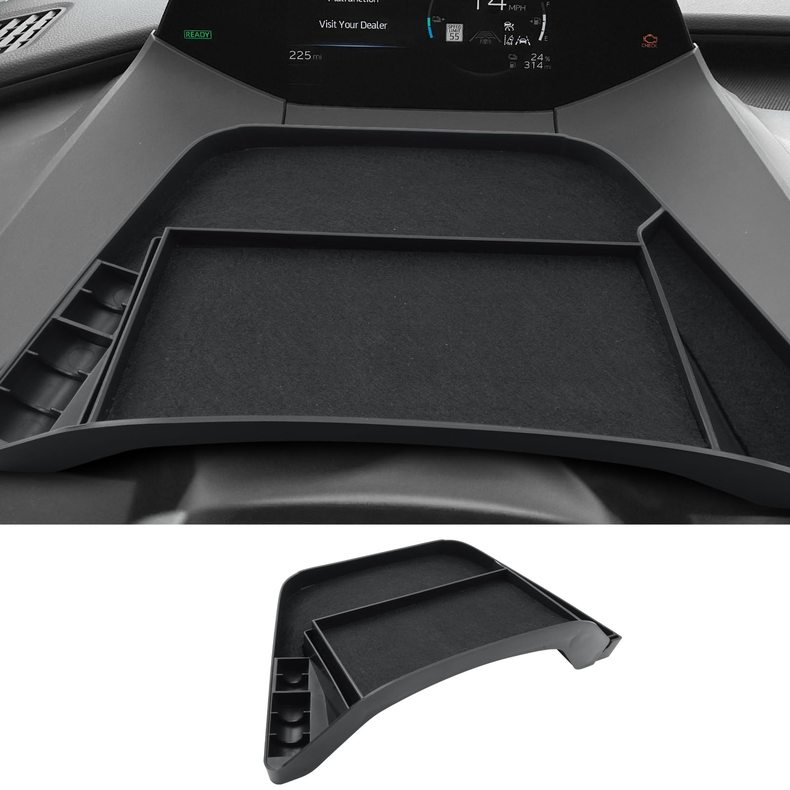 CDEFG Dashboard Storage Tray for 2023-2025 2026 Toyota Prius Compatible with 202