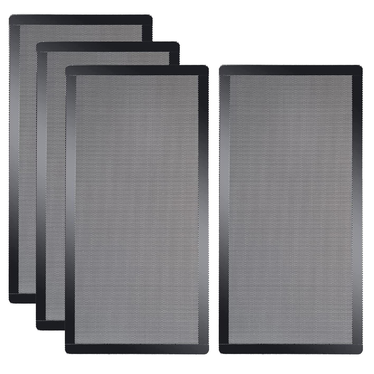 [4 Pack] 280x140mm PC Case Dust Mesh Filter, Magnetic Frame Computer Fan Dust PC