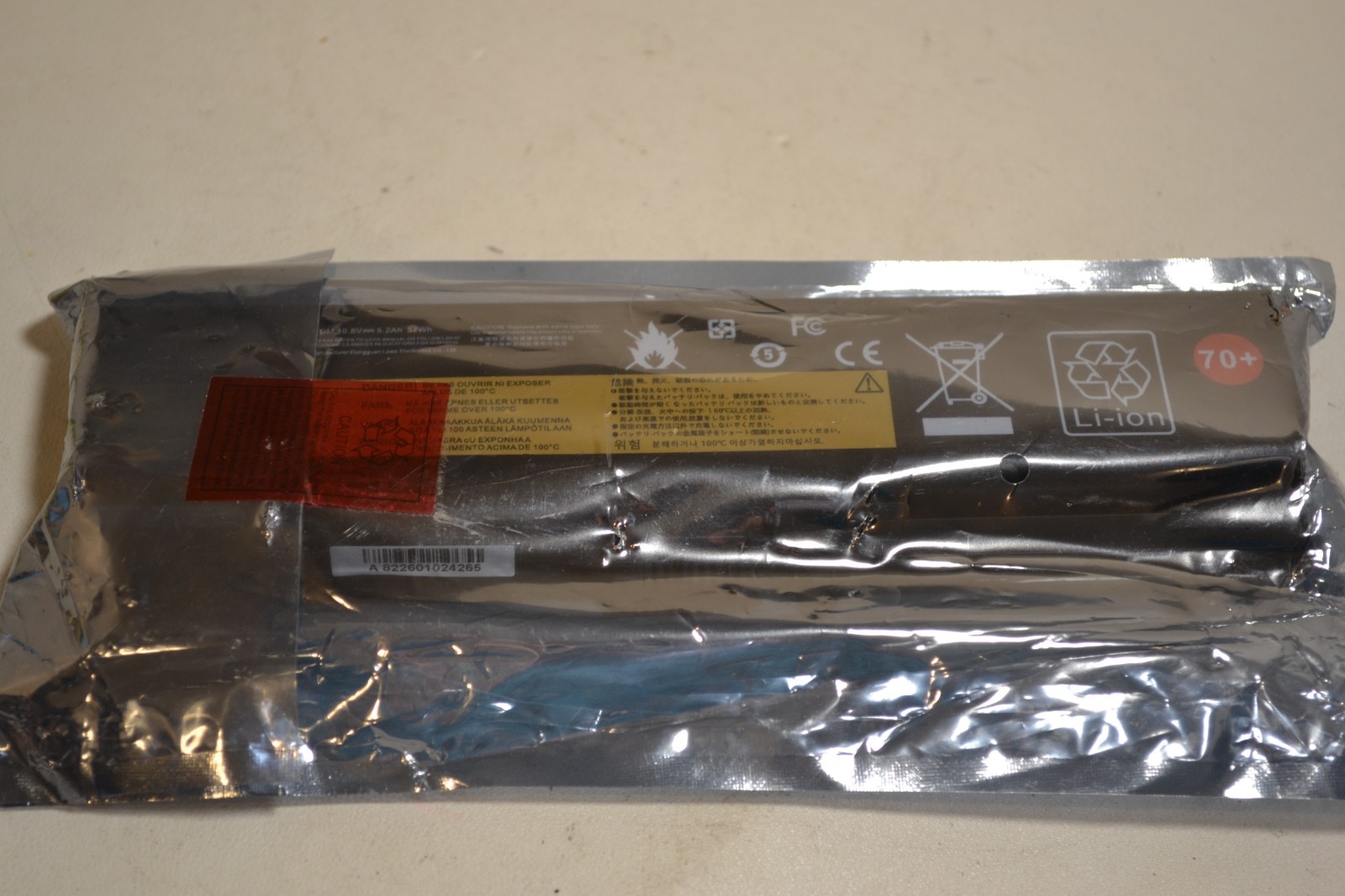 Rechargeable Li-ion Battery Pack NOM 10.8V 5.2Ah 57Wh Model: T430