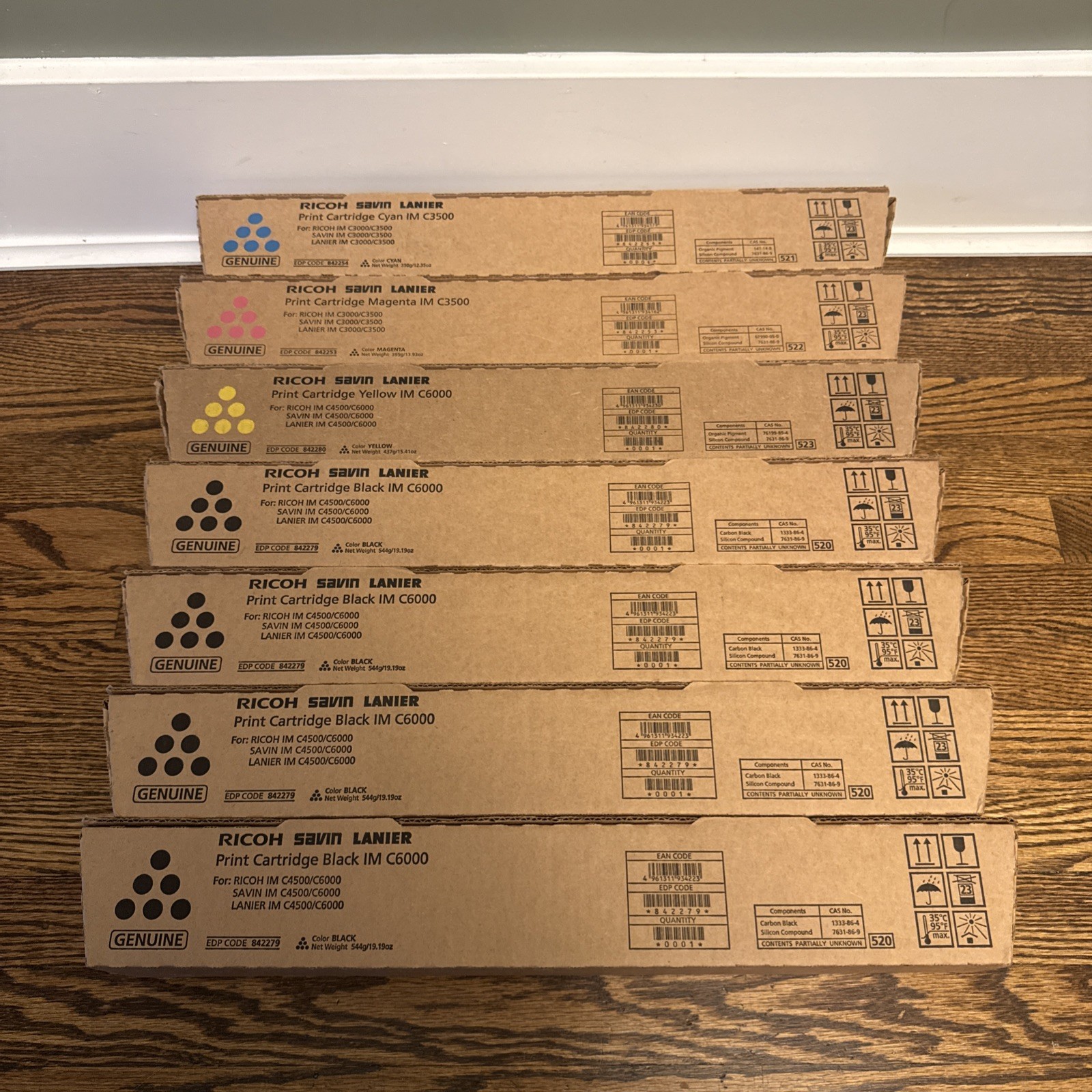 X7 Genuine Ricoh Toner IM C3500 C6000 842280 842279 842253 842254