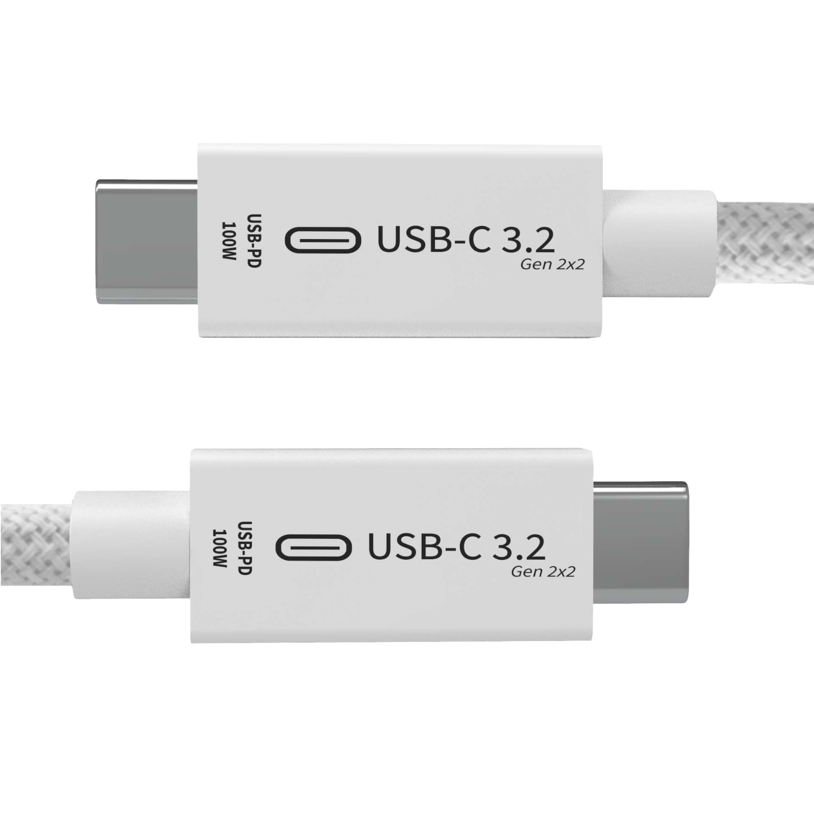 Braided USB C to C 3.2 Gen 2 Cable - 100W Charging - 20Gbps Data - 4K60