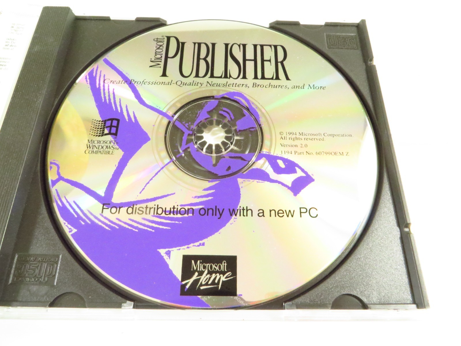 Vintage Microsoft Publisher Version 2.0 (1994)