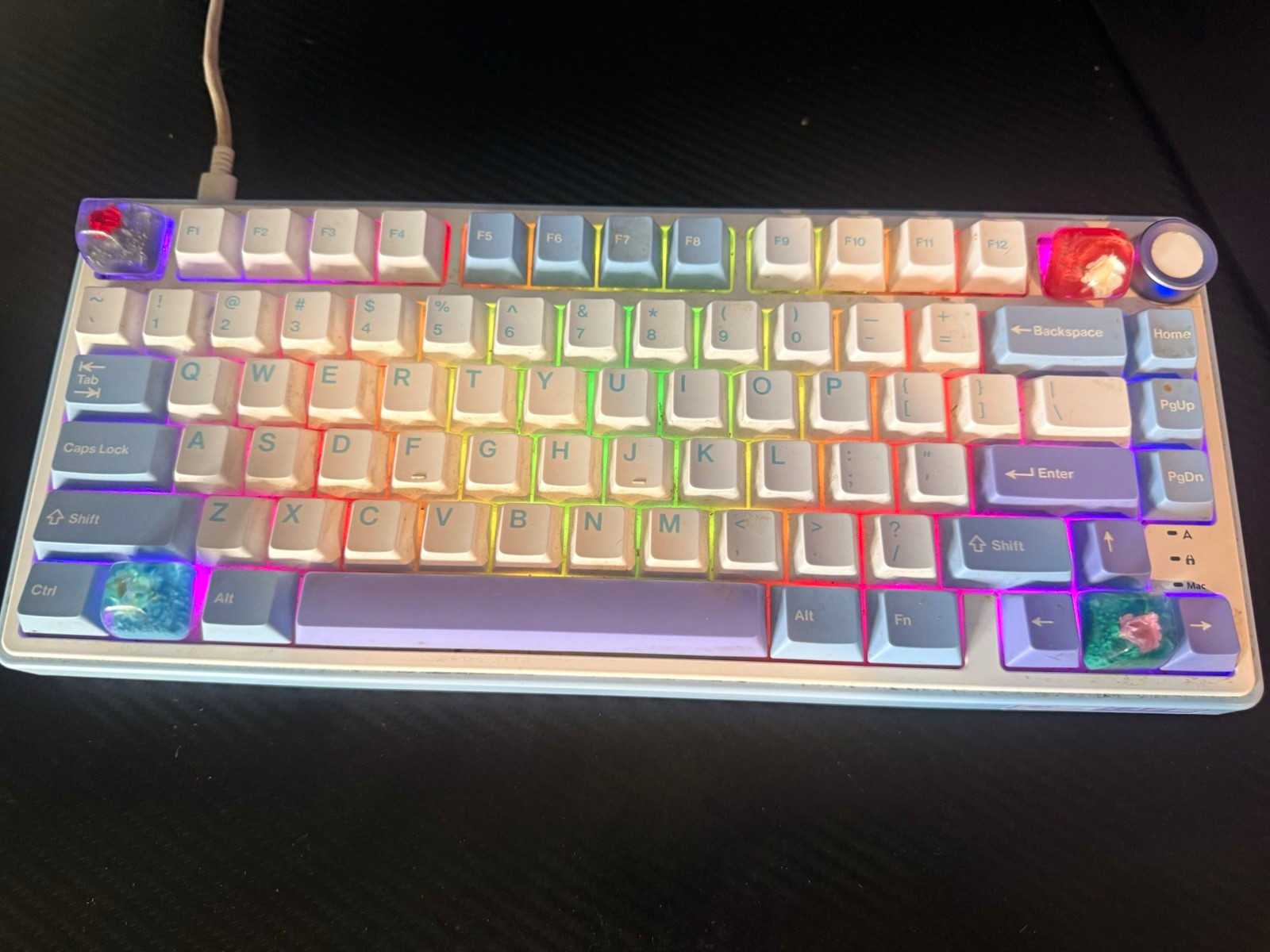 Royal Kludge RK75, 75% keyboard (pre lubed grey switches)