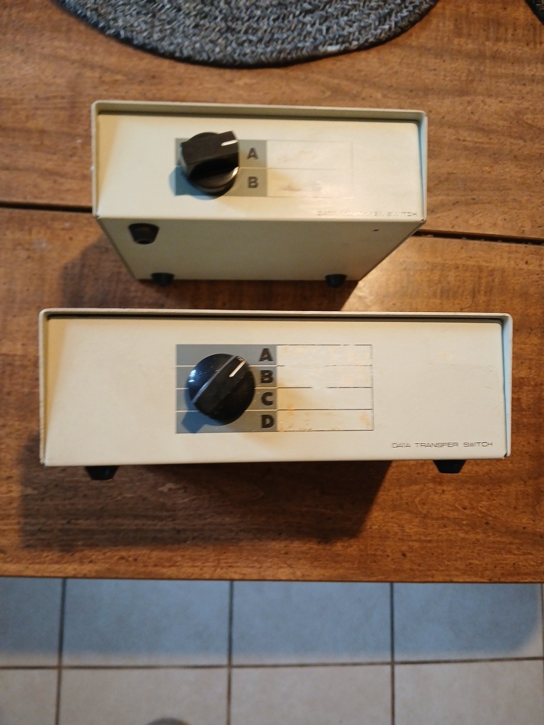 1 Data Transfer AB Switch Box And 1 ABCD with 25-Pin INPUT/OUTPUT Untested 