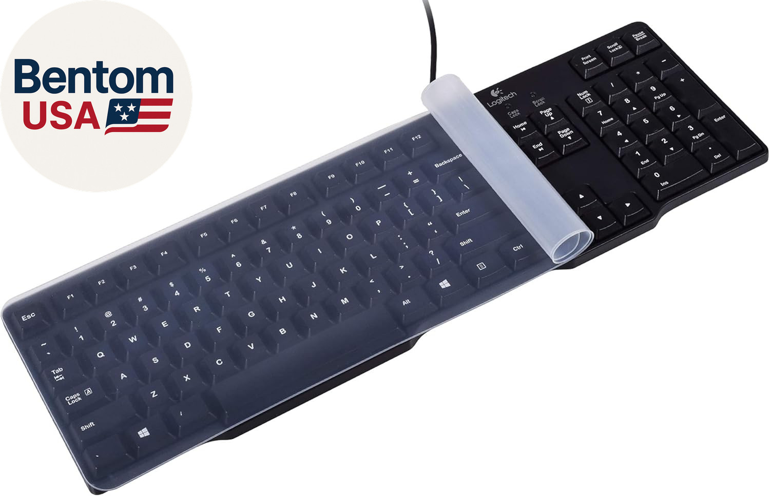Universal Clear Waterproof Anti-Dust Silicone Keyboard Protector Cover Skin for