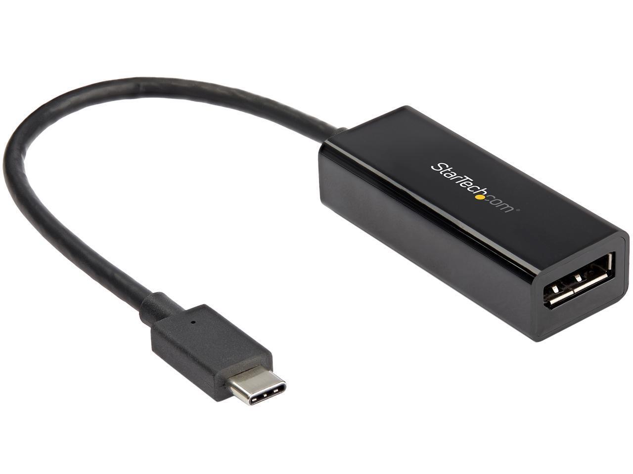 StarTech.com CDP2DP14B USB C to DisplayPort Adapter - 8K 60Hz - HBR3 Adapter - T