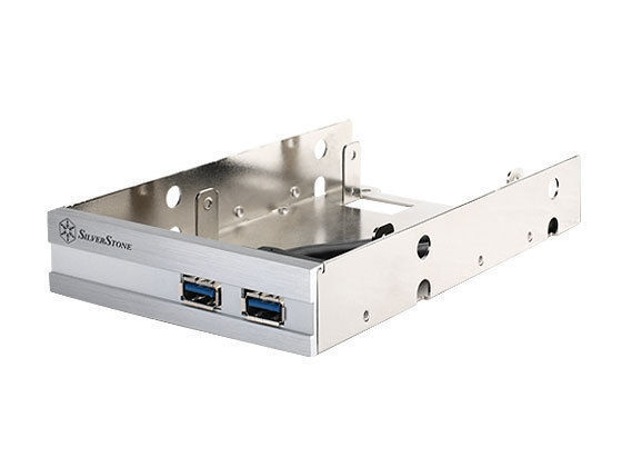 Silverstone 2 x 2.5in HDD Mount w/ 2 USB3.0 Ports,FP36S