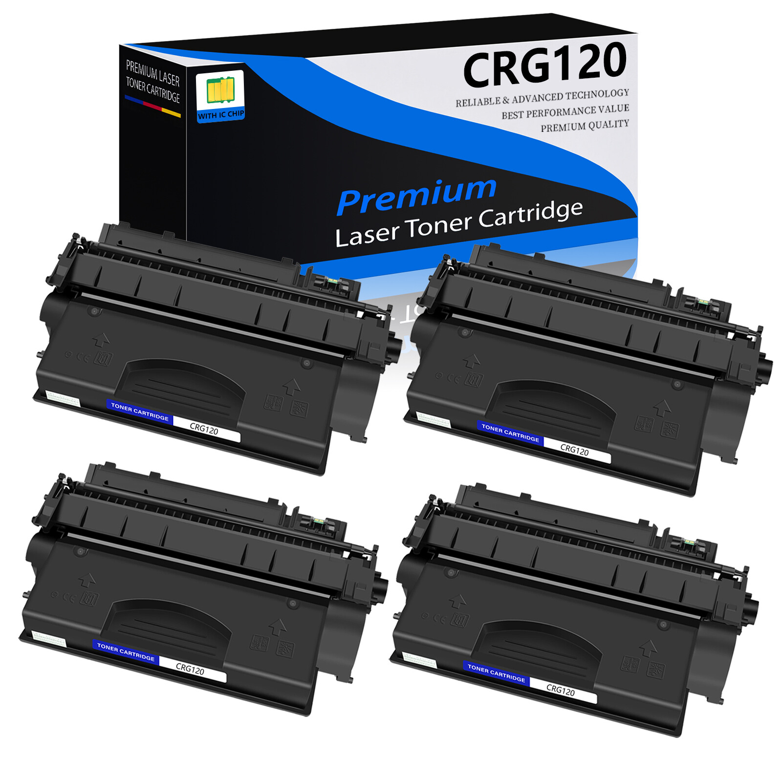 4PK CRG120 C120 Toner Cartridge For Canon 120 ImageClass D1120 D1150 D1320