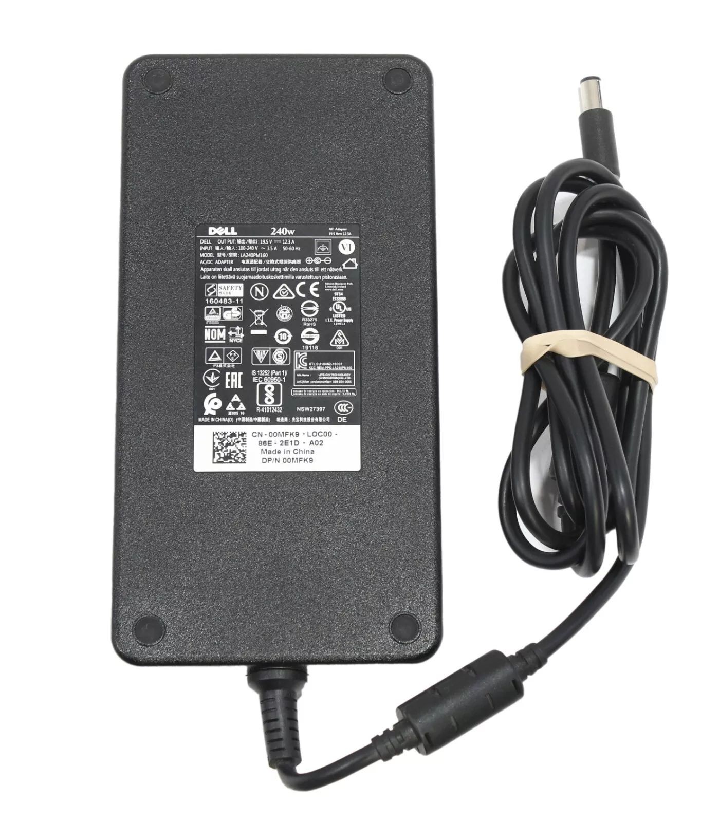 LOT OF 10 Genuine Dell Laptop Charger 240W 7.4mm Tip Precision M6500 M6600 M6700