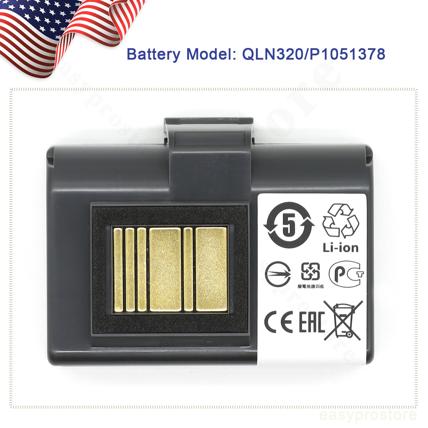 Replacement Li-ion Battery For Zebra QLn320HC ZQ521 P1031365-069 P1031365-059