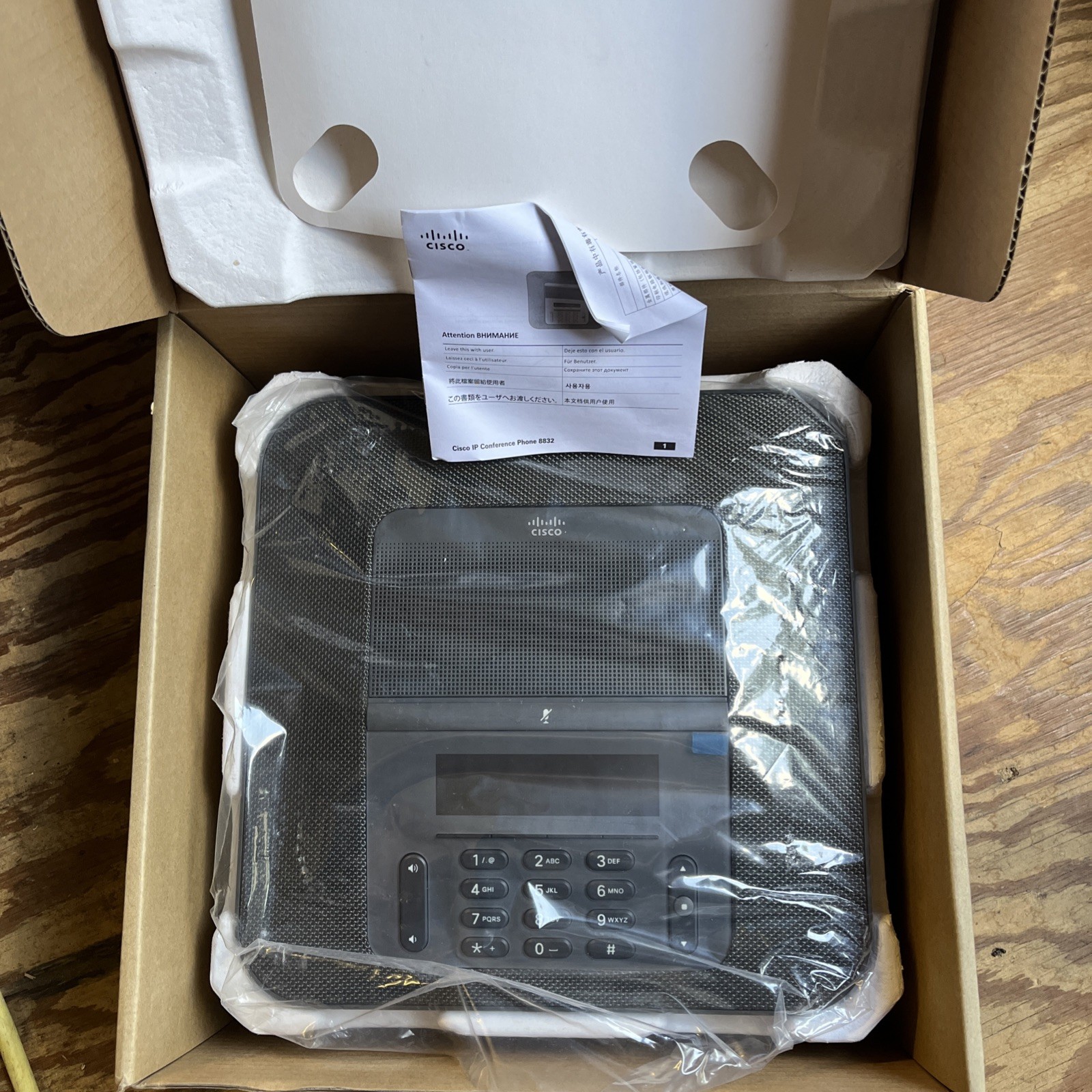 Cisco CP-8832-K9 V06 IP Conference Phone With PoE New