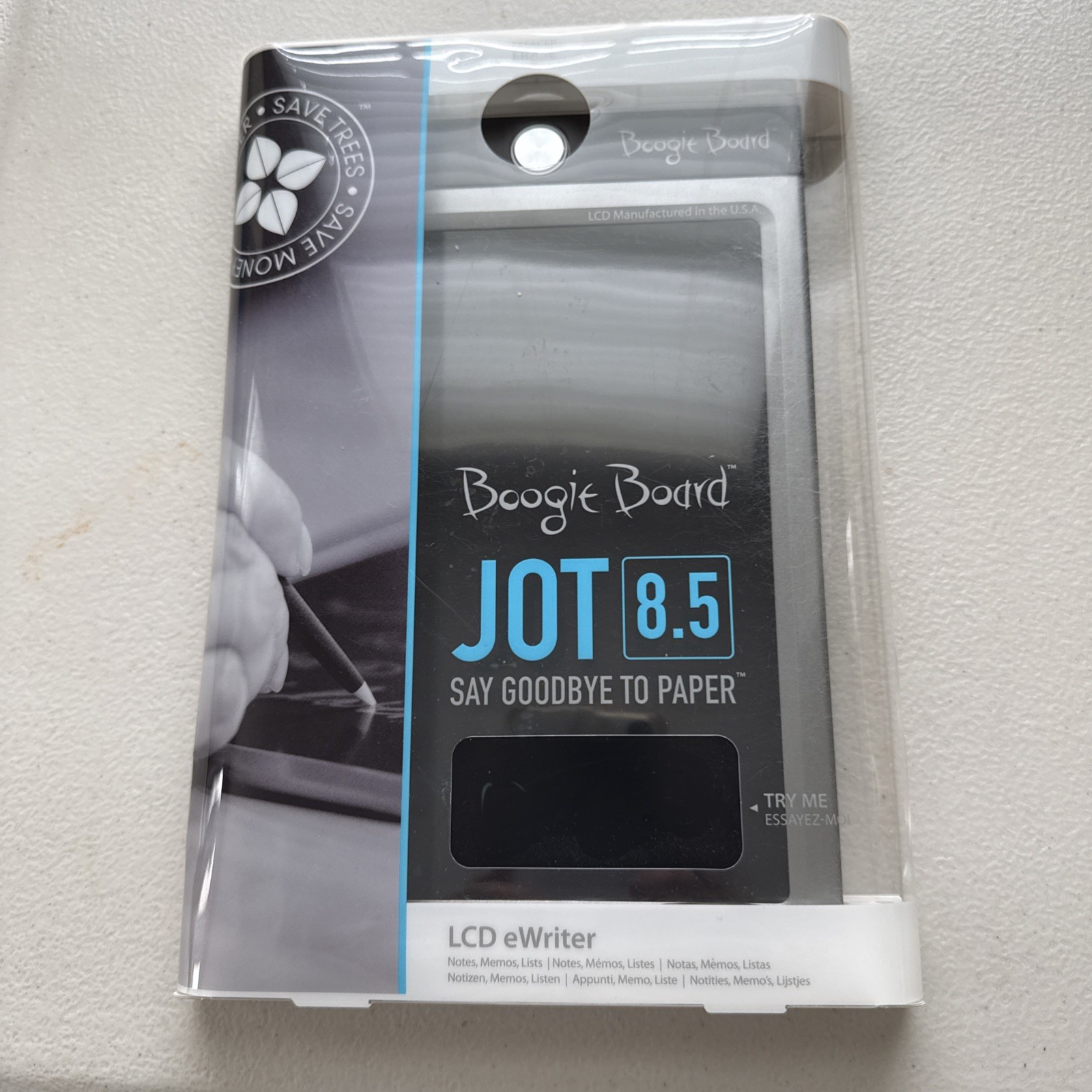 Boogie Board Jot 8.5 eWriter 8.5in LCD Writing Tablet w/ Protective Sleeve~NEW