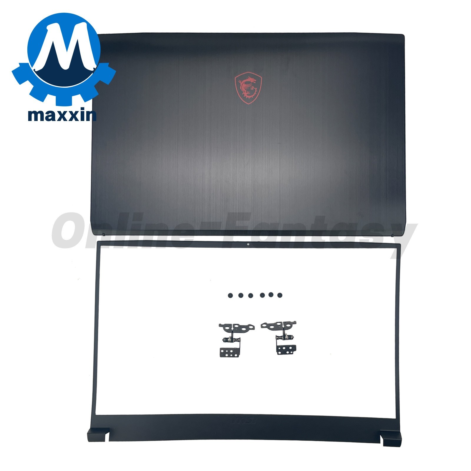 New Back Cover/Front Bezel/Hinges For MSI GF75 MS-17F1 17F2 17F3 17F4 17F5 Black
