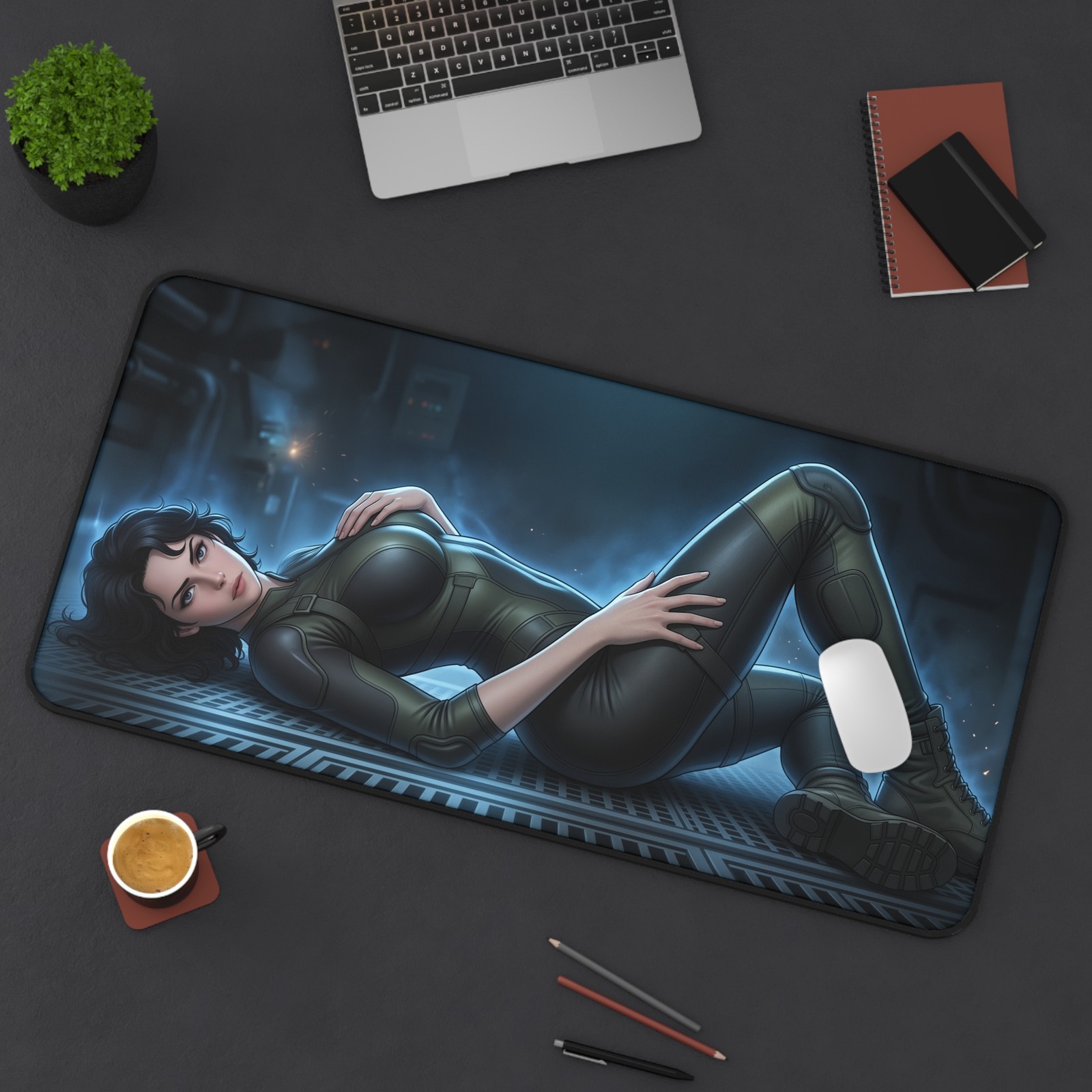 Alien Mouse Pad, Ellen Ripley Desk Mat, Gamer Room Decor