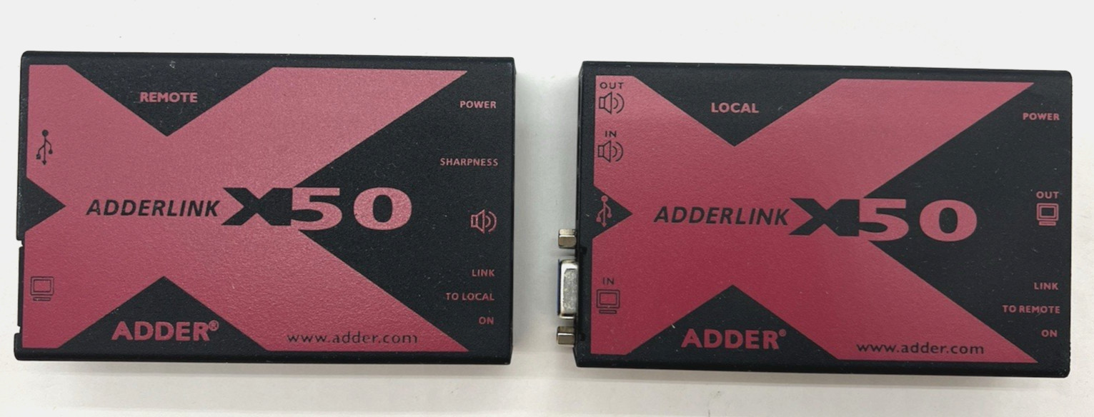 Adderlink Adder X50 Local + Remote Pair Extender KVM