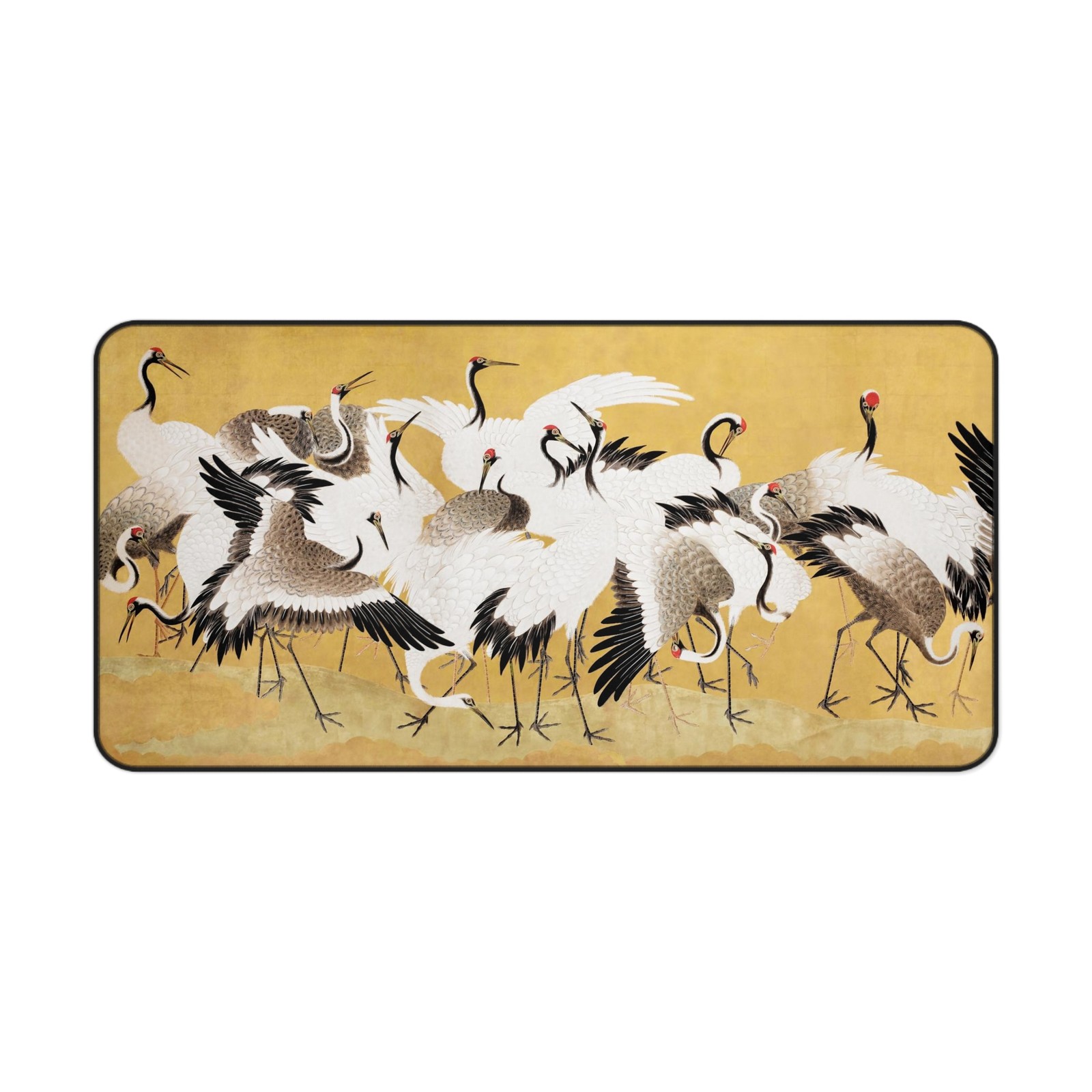 Japanese Cranes Desk Mat 2 Sizes | Ishida Yutei Japan Art Gift