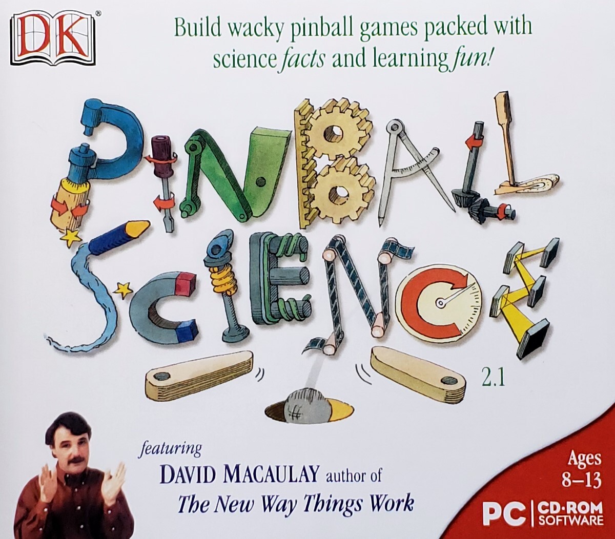 DK Dorling Kindersley Pinball Science Ages 8-13 Edutainment PC Software Sealed