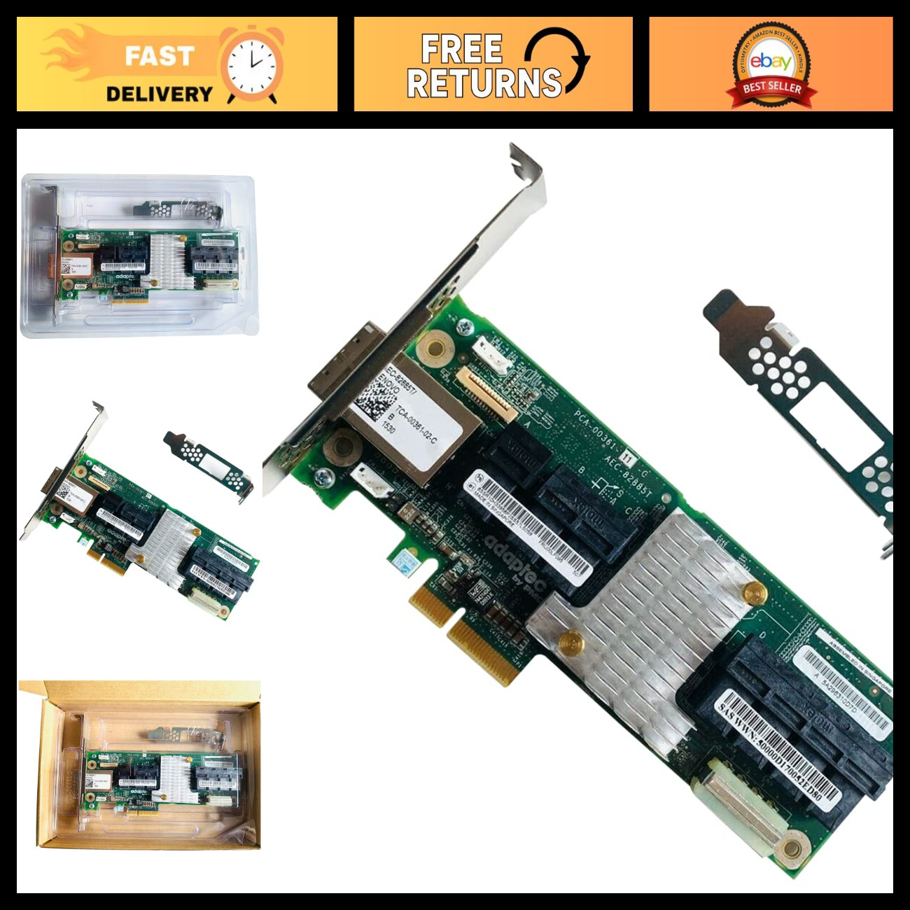 12Gb/s SAS Expander Card, 9-Port Compatible with Adaptec AEC-82885T, High-Speed