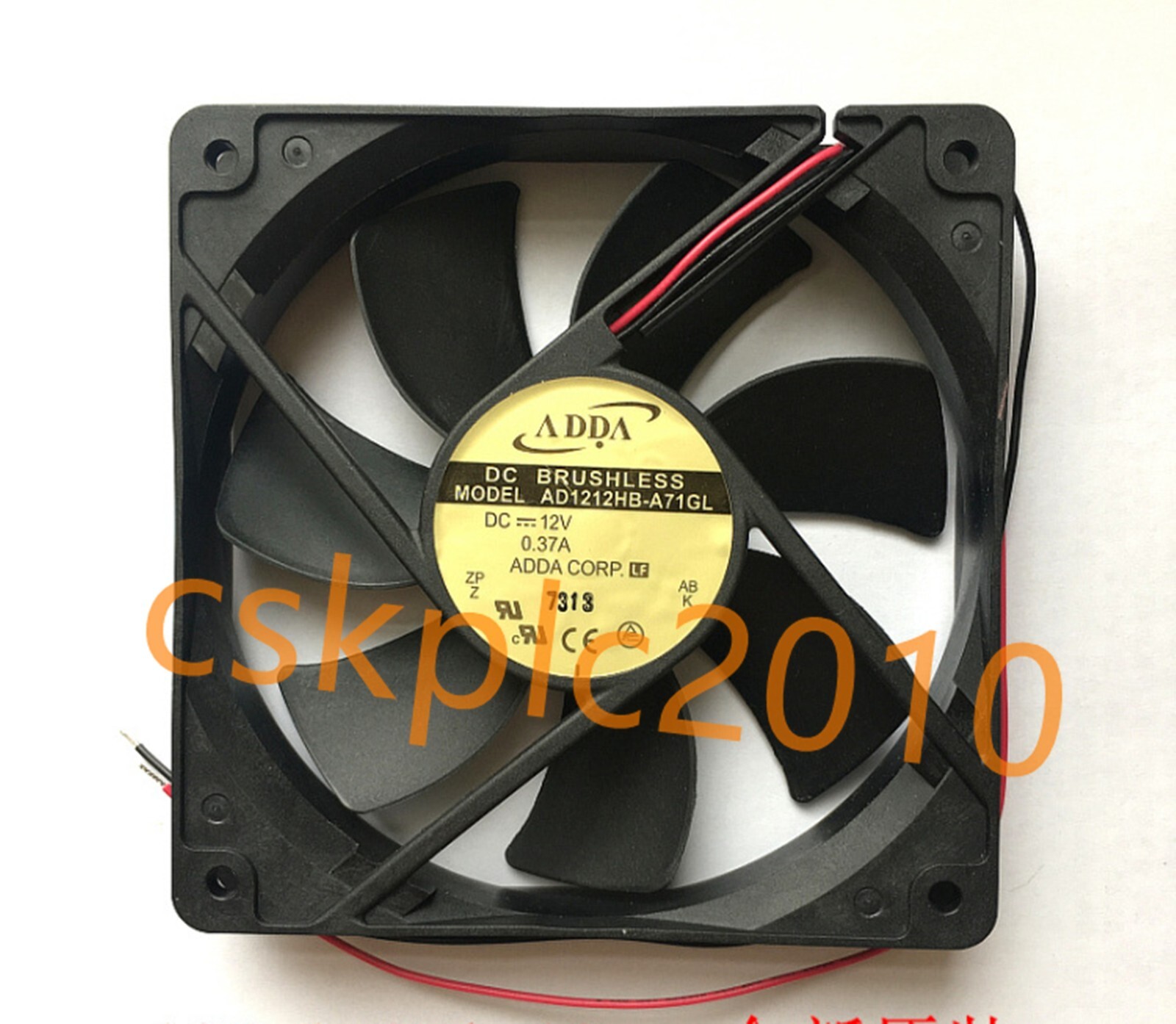 1 PCS NEW ADDA FAN AD1212HB-A71GL DC BRUSHLESS Model 12V 0.37A 2 PIN POWER