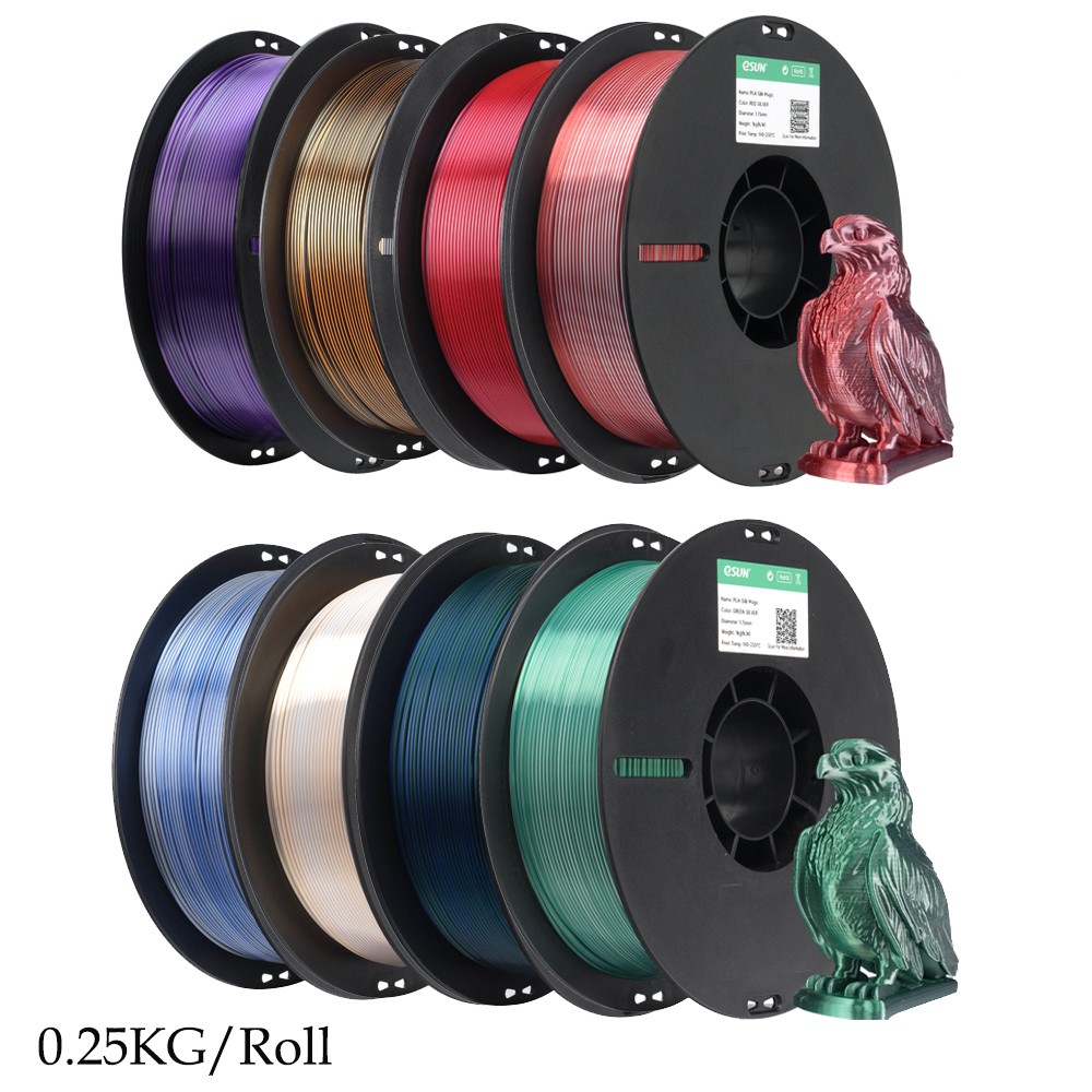 eSUN PLA Silk Magic 3D Printer Filaments Color Change PLA 1.75mm 0.25KG/8 Spool