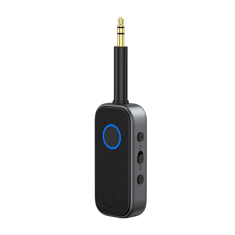 2-in-1 Bluetooth 5.4 Audio Adapter RX/TX Aptx 3.5mm Aux Wireless Mic for TV Car