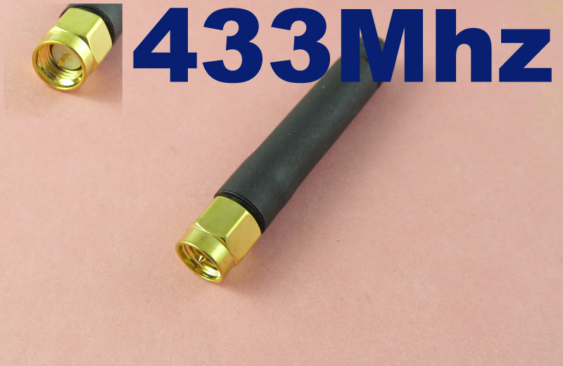 1pcs 433Mhz GSM GPRS SMA Male Plug Straight 5cm Ham Radio Antenna