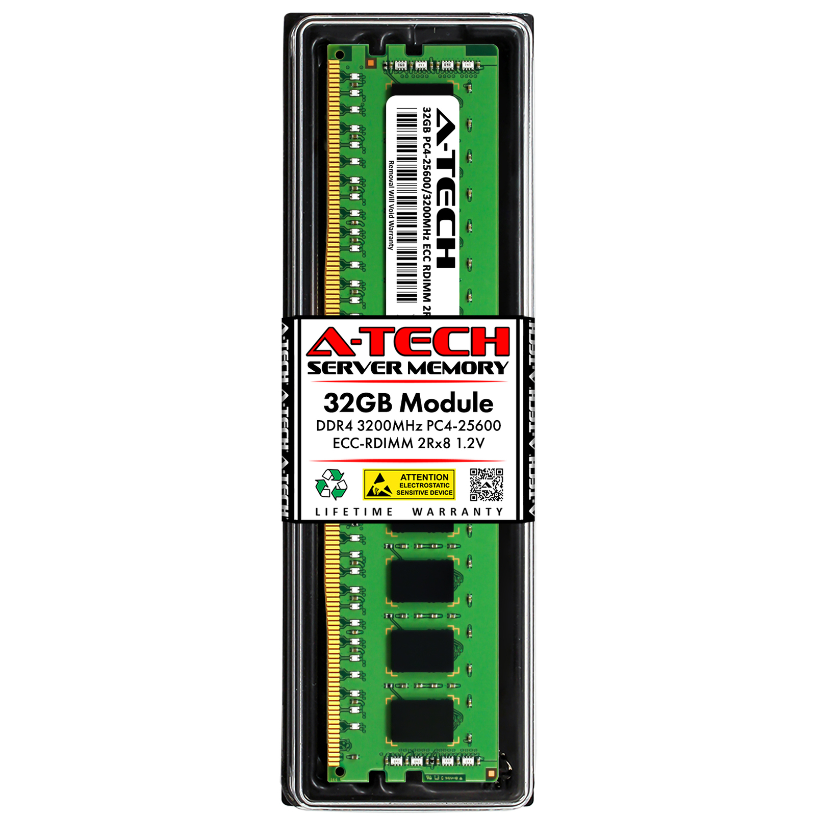 32GB PC4-25600 ECC RDIMM Replacement for Micron MTA18ASF4G72PDZ-3G2F1 Memory RAM