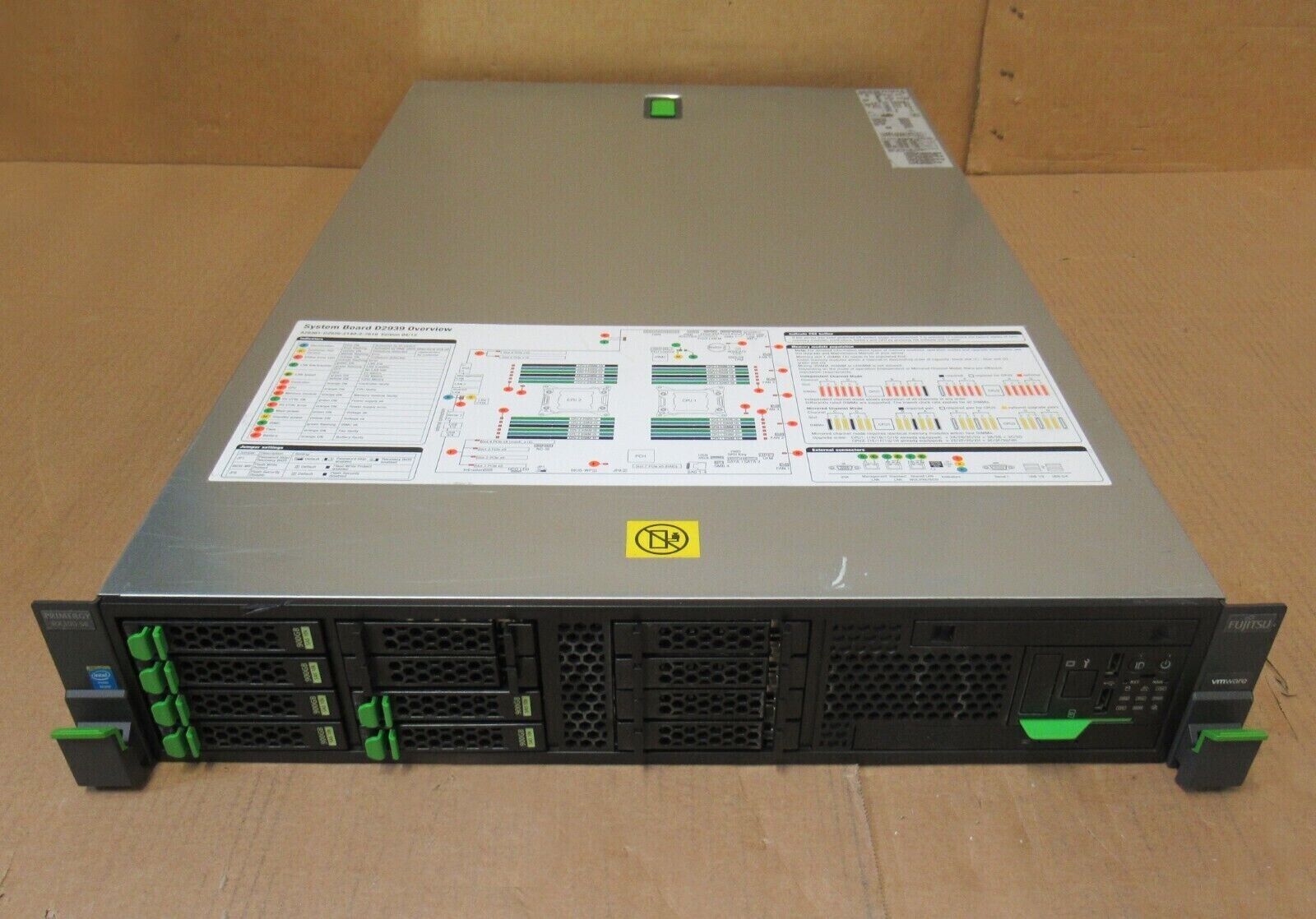 Fujitsu Primergy RX300 S8 2x 8C E5-2640v2 128GB Ram 6x 900GB SAS HDD 2U Server