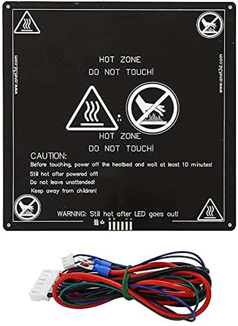 Aluminum MK2 MK3 12V Heated Bed Hotbed Upgrade with Hotbed Wire Cable Line for A