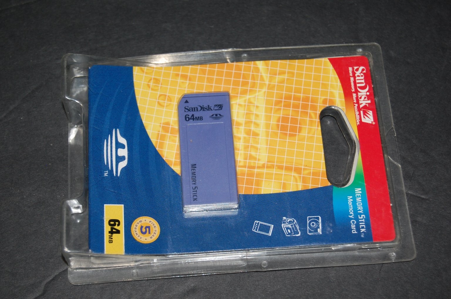 SanDisk 64MB Memory Stick Standard Memory Card SDMS-64-800 New Sealed Vintage