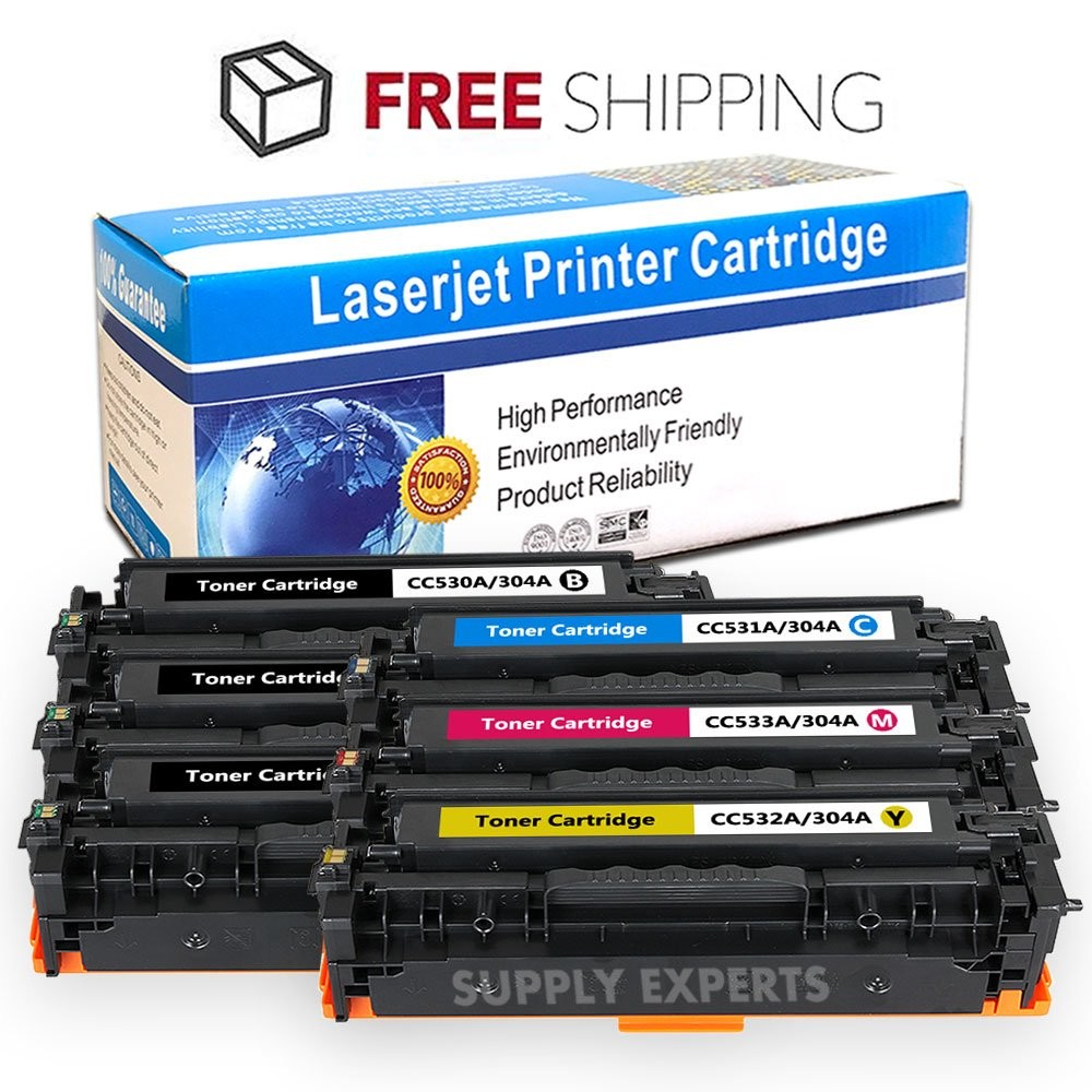 6PK CC530A Series Toner Set + 2 Black for HP CP2025 CM2320