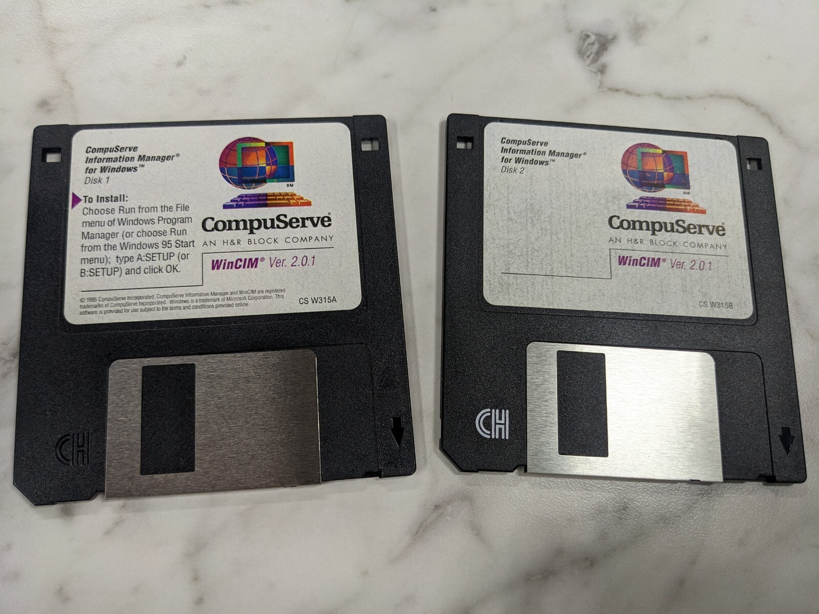 VINTAGE IBM PC DISK COMPUSERVE INFORMATION MANAGER WINDOWS V2.0.1 WINCIM INSTALL
