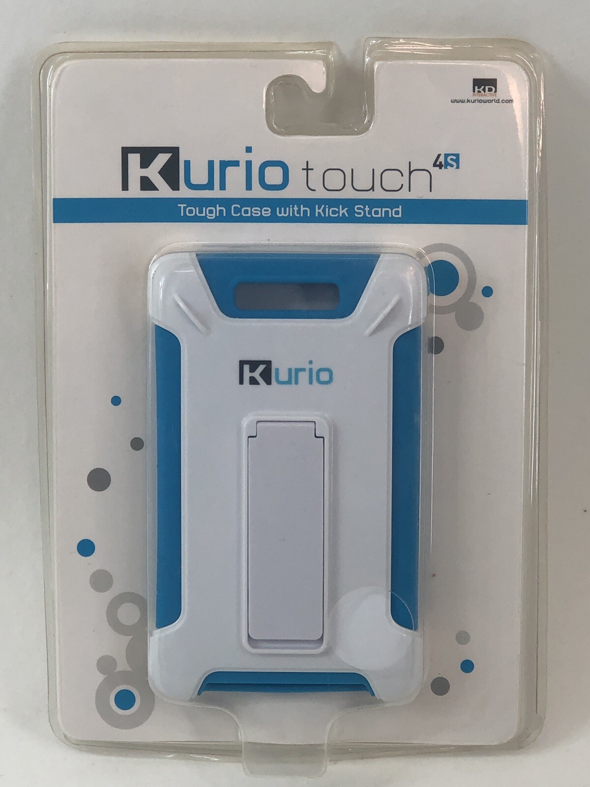 Kurio Touch 4S Pocket Tough Case with Kick Stand Full Access Hard Shell Blue