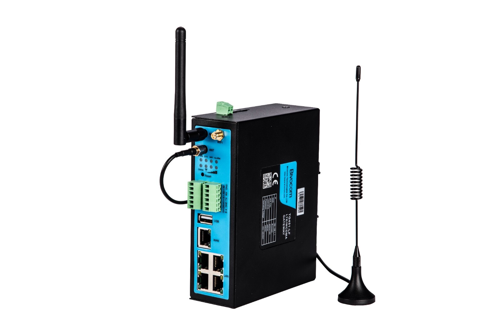 Bivocom TG451 Industrial 4G LTE 5-Port Cellular Gateway with IO