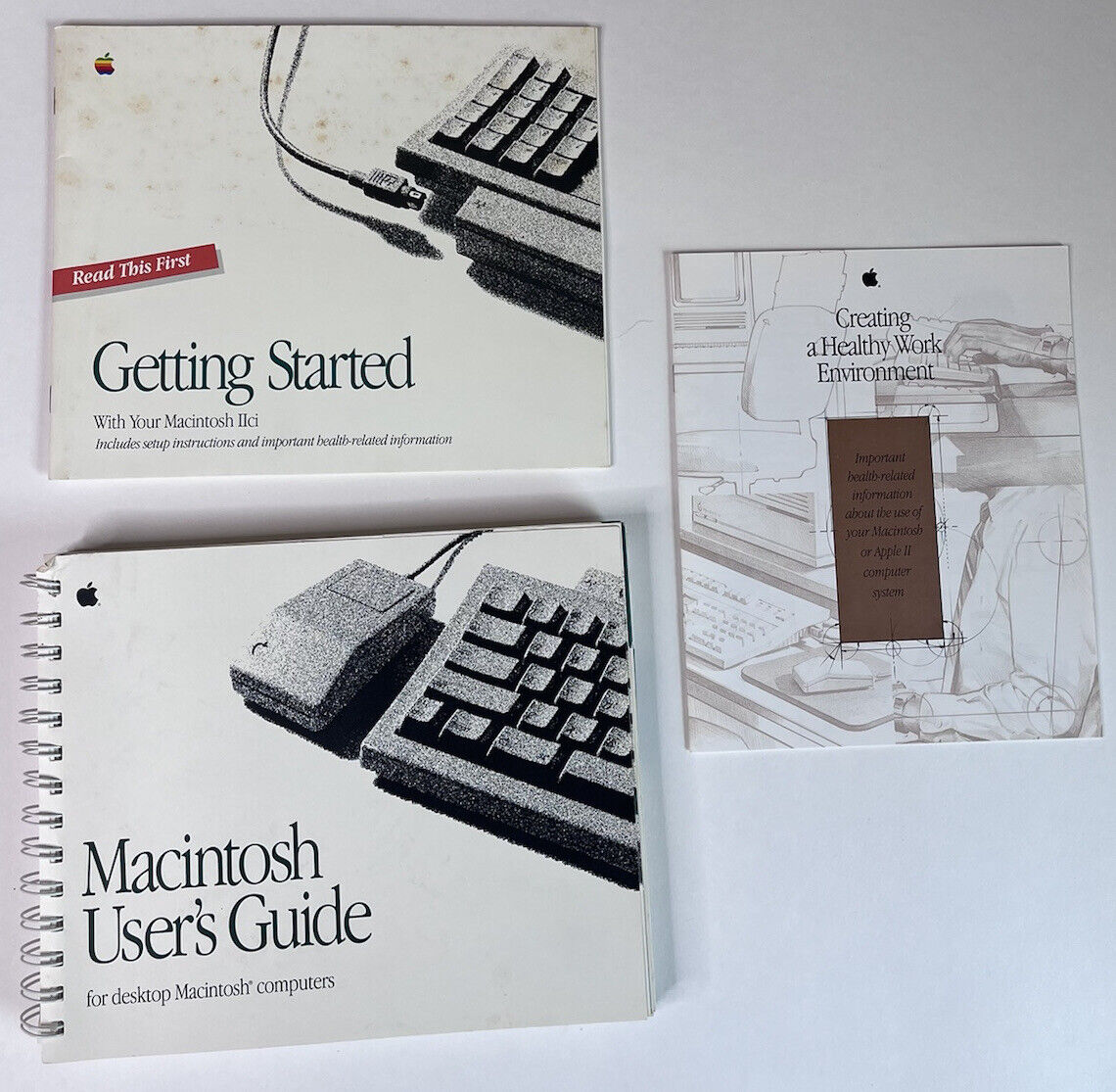 Macintosh Apple Owners Manuals 1991 Getting Started User's Guide Health Booklet