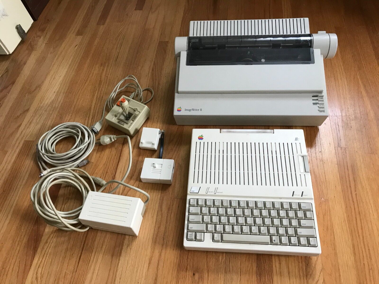 Apple IIC Computer LOT including Image Writer II printer