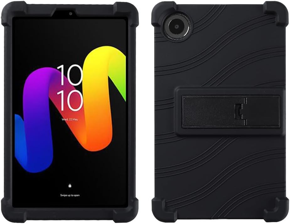 Soft Silicone Case with Kickstand for TCL Tab 8 (Gen 2) 8.7 inch, Blue