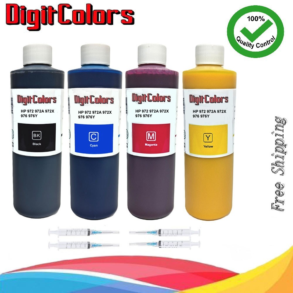 Ink Refill Kit Pigment Ink for HP 972 972A 972X  976 976Y Premium Ink 4x250ml