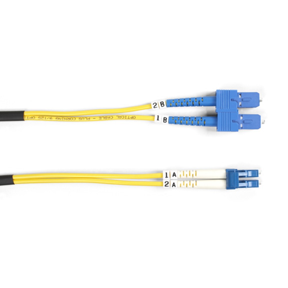 BLACK BOX FOSM-003M-SCLC Os2 9/125 Singlemode Fiber Optic Patch Cable Ofnr Pvc